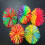 3Sets Silicone Stringy Ball Toy Colorful Soft Bouncing Sensory Fidgets 10