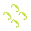 4Pcs Comfortable Silicone Baby Bottle Handles Light Green for Infants 5