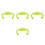 4Pcs Comfortable Silicone Baby Bottle Handles Light Green for Infants 4