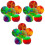3Sets Silicone Stringy Ball Toy Colorful Soft Bouncing Sensory Fidgets 3