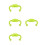 4Pcs Comfortable Silicone Baby Bottle Handles Light Green for Infants 10