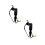 2Pcs Black Saxophone Strap Flexible Shoulder Belt 8