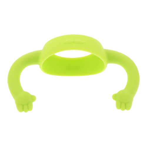 4Pcs Comfortable Silicone Baby Bottle Handles Light Green for Infants 1