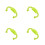 4Pcs Comfortable Silicone Baby Bottle Handles Light Green for Infants 7