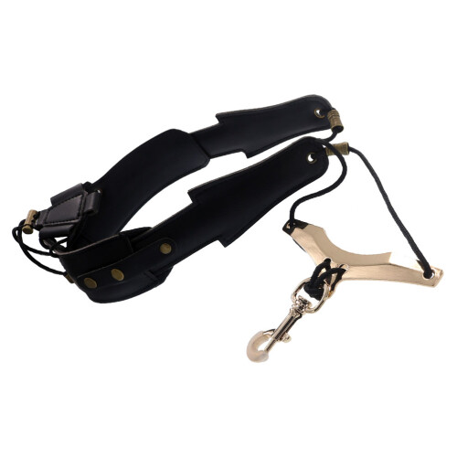 2Pcs Black Saxophone Strap Flexible Shoulder Belt 1