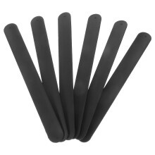 60Pcs DIY Black Silicone Slap Wristbands for Kids Party Favors Bulk