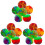 3Sets Silicone Stringy Ball Toy Colorful Soft Bouncing Sensory Fidgets 2
