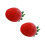 2Sets DIY Red Wool Felt Fruit Pendant Handmade Felting Material 4