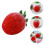 2Sets DIY Red Wool Felt Fruit Pendant Handmade Felting Material 11