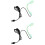 2Pcs Lightweight Plastic Clip-on Aquarium Lamp Light 7