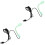 2Pcs Lightweight Plastic Clip-on Aquarium Lamp Light 5