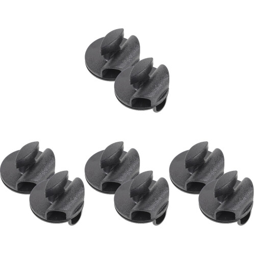 8Pcs Sturdy Mic Arm Desk Mount Clips Plastic Metal Rotatable Black 1