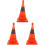 3Pcs Portable Foldable Reflective Road Cones with LED ABS 11