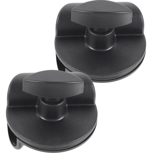 8Pcs Sturdy Mic Arm Desk Mount Clips Plastic Metal Rotatable Black