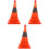 3Pcs Portable Foldable Reflective Road Cones with LED ABS 10