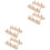 4Pcs Desktop Wooden Thread Stand Khaki Thread Storage for Spools 5