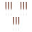 9Pcs Nail Manicure Mixing Brown Multifunctional DIY Nail Tools 9