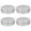 16Pcs Round Silver Tin Box with Window Lid Versatile Storage Solution 3