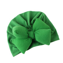 3Pcs Baby Cotton Bowknot Hat Green Infant Cap Newborn Photography