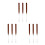 9Pcs Nail Manicure Mixing Brown Multifunctional DIY Nail Tools 6