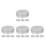 16Pcs Round Silver Tin Box with Window Lid Versatile Storage Solution 7