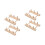 4Pcs Desktop Wooden Thread Stand Khaki Thread Storage for Spools 6