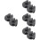 8Pcs Sturdy Mic Arm Desk Mount Clips Plastic Metal Rotatable Black 6