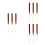9Pcs Nail Manicure Mixing Brown Multifunctional DIY Nail Tools 10