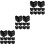 48Pcs Black Wooden Box Corner Protectors Decorative Protective Guards 7