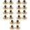 10Pairs Small Finger Cymbals Dance Performance Golden 7