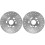 2Pcs Durable Silver Brake Disc for Motorcycle and Cycling Replacement 4