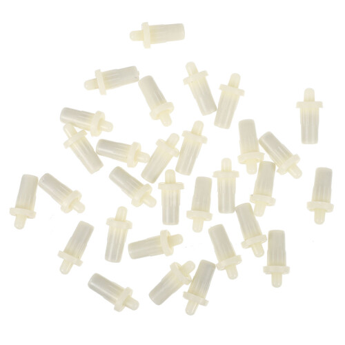 200Pcs White Plastic Replacement Shutter Pins for Cabinet Door Repair 2