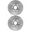 2Pcs Durable Silver Brake Disc for Motorcycle and Cycling Replacement 6