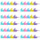 48Pcs Kids School Writing Stackable Pencils Bright Colors Easy Hold 9