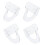 8Pcs Acrylic Baseball Bat Display Shelf Transparent Wall-Mounted Rack 2