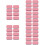 40Pcs Pink Iron Tin Candy Cases Portable Push-Pull Sliding Lid Boxes 10