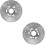 2Pcs Durable Silver Brake Disc for Motorcycle and Cycling Replacement 7