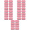 40Pcs Pink Iron Tin Candy Cases Portable Push-Pull Sliding Lid Boxes 7