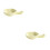 2Pcs Creative Yellow Ceramic Chopstick Holder and Snack Sauce Bowl 6