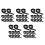 100Pcs Moxa Box Adjustable Elastic Securing Strap Black Polyester Band 10