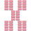 40Pcs Pink Iron Tin Candy Cases Portable Push-Pull Sliding Lid Boxes 8
