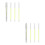 2Sets Yellow Plastic Tattoo Eyebrow Marker Pen Cosmetic Mapping Tool 3
