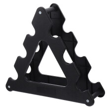 3Pcs Black Triangle Dumbbell Storage Durable Gym Holder