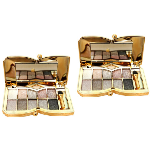 2Pcs Eyeshadow Pallete Sets Vibrant Color and Sweatproof 2