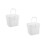 2Pcs White PP Paint Buckets with Lid Home Use Paint Mixing Containers 3