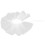 4Pcs White Layered Mesh Ruffled Clown Collar Vintage Decorative Shawl 3