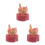 3Pcs Wooden Cat Pencil Sharpener Cute Manual Handheld Sharpener Orange 8