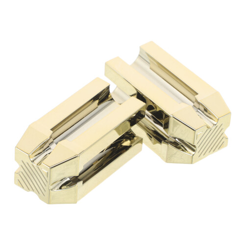 10Pcs Gold Eyebrow Pencil Trimming Tool Versatile Flat Tip Sharpener