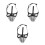 3Pcs Lightweight Mesh Dog Muzzle Soft Adjustable Anti-Biting Cover 4