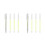 2Sets Yellow Plastic Tattoo Eyebrow Marker Pen Cosmetic Mapping Tool 6